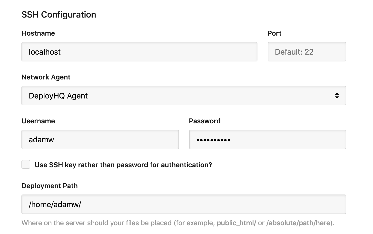 New server with agent