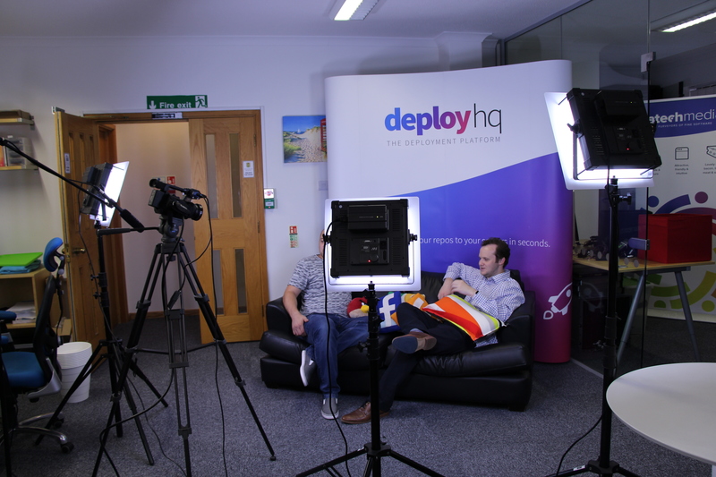 Behind the scenes on our live stream